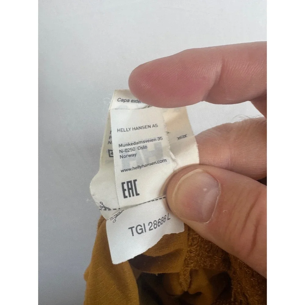 Helly Hansen OBS Olympic Broadcasting Services Mens Shorts Mustard Yellow Size M